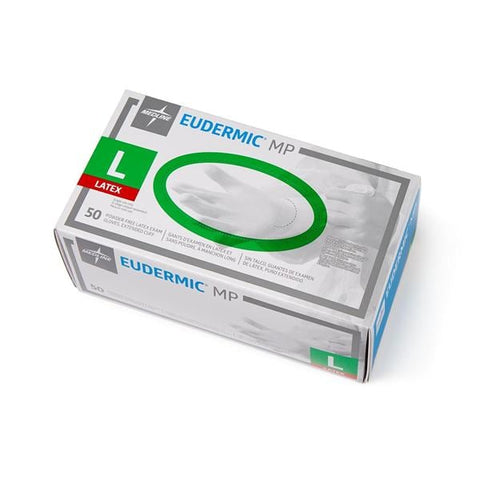 Medline Industries Inc Gloves Exam Eudermic MP Powder-Free Latex 12 in Large Blue 500/Ca - 485603