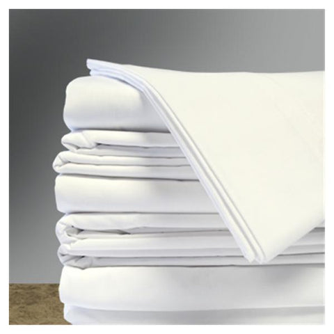 Calderon Textiles Inc Sheet Draw 54x81" Comfort Weave Twin Size White 12/Pk - 20M-5481