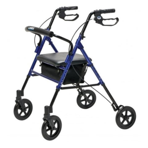 Graham Rollator Lumex Set n' Go 350lb Blu 8"Whl 19x19.5-23.5" Quick-Stop Lp Brk Adlt Each - Field/Everest &Jennings - RJ4718B