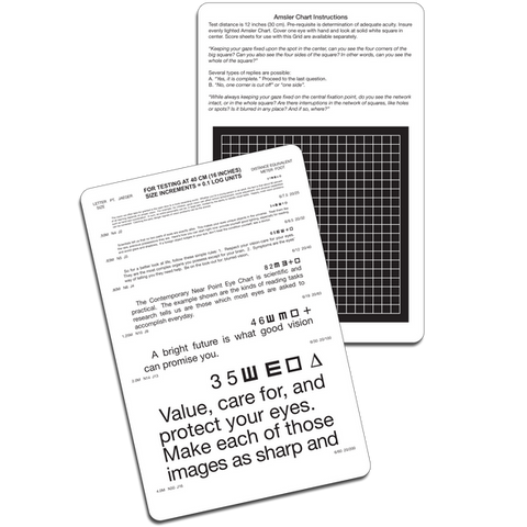 COMBINATION NEAR POINT READING/AMSLER CARD