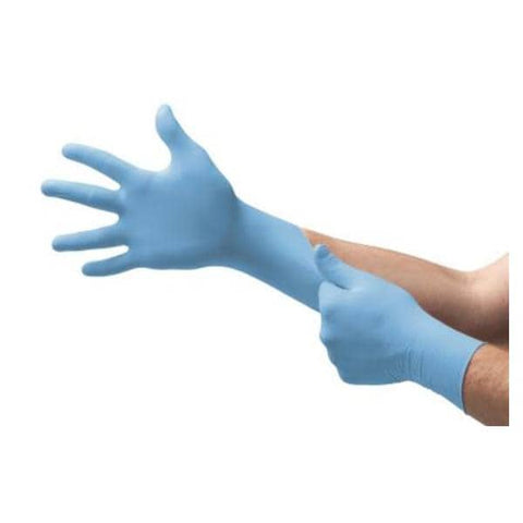 Ansell Healthcare Products LLC Gloves Exam Micro-Touch Powder-Free Nitrile Latex-Free 12 in XL Strl Blue 200/Ca - 6034154