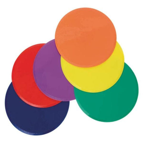 360 Athletics Spots Agility 6-Piece Set Poly 9" Rainbow Each - PYR6