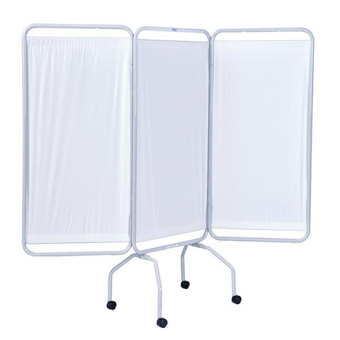 Winco Mfg, LLC Screen Privacy Steel 70x79 3 Panel White Each - 3130-09