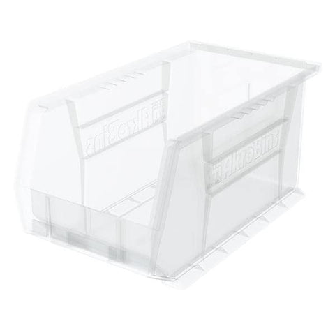 Akro Bin Storage AkroBins 14-3/4x8-1/4x7" Clear Polymer With Label Holder 12/Ca - Mils - 30240SCLAR