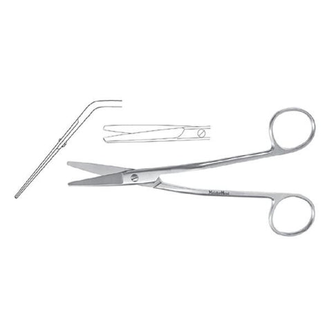 Miltex Scissors Dissecting Fomon Meister-Hand 5-1/2" Angled Stainless Steel Each - Integra Miltex - MH21-604