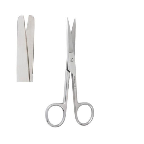 Miltex Scissors Operating Vantage 4-1/2" Blunt/Blunt Straight Stainless Steel Each - Integra Miltex - V95-22