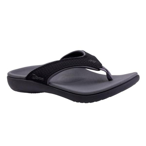 Spenco Medical Corp Sandal Total Support Yumi PU Nubuck Patterned Onyx Size 6 1/Pr - 3942206