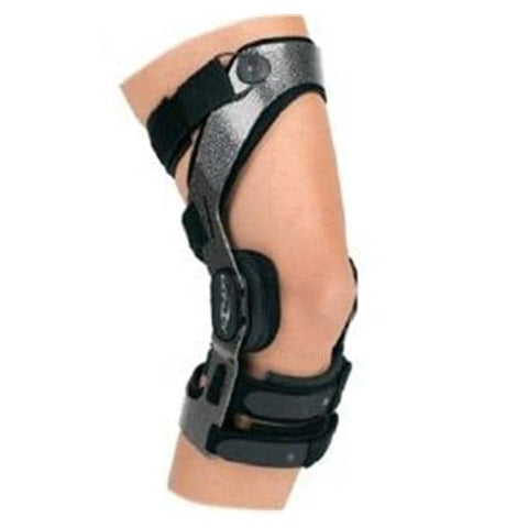 DJO, Inc Brace Action Armor ACL Adult Standard Knee Aluminum Black Size 3X-Large Right Each - 11-1442-7