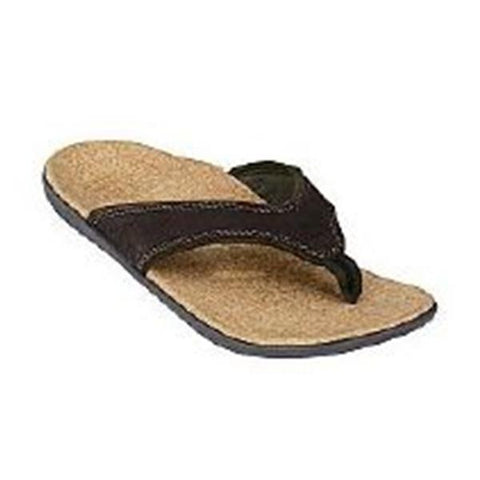 Four Foot LLC Sandal Total Support Yumi Select Leather Dark Brown Size 9 1/Pr - 3948309