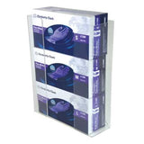 Unimed Glove Box Holder Acrylic Triple White Each - Midwest Inc - CCG3061282