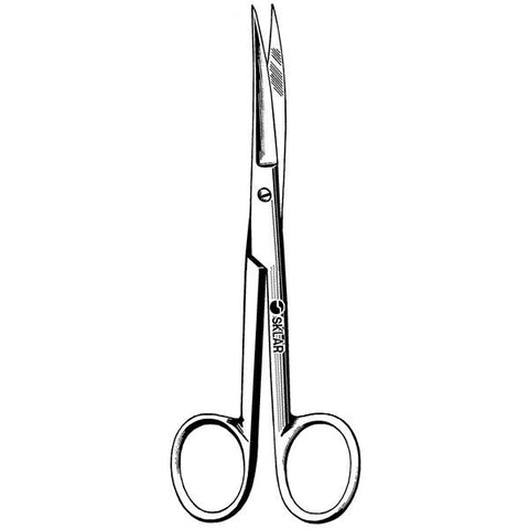 Sklar Instruments Scissors Operating 5-1/2" Sharp/Sharp Smooth Curved Stainless Steel Each - 13-2055