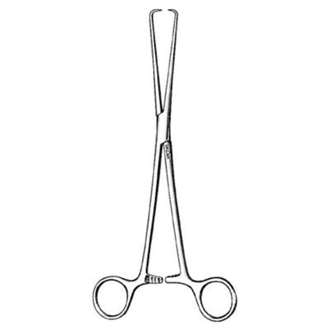 Sklar Instruments Forcep Tenaculum Schroeder-Braun 10" Braun Flat Tip Stainless Steel Each - 91-1290