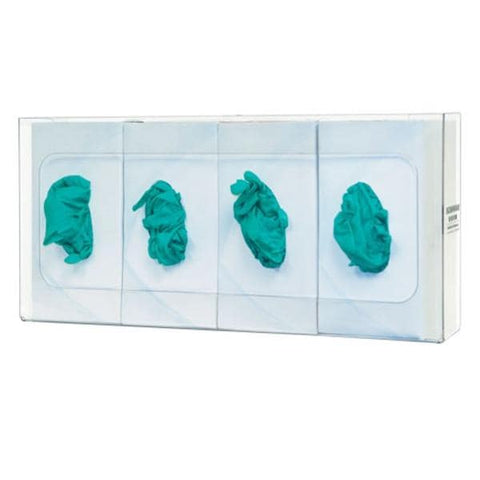 Bowman Medical Products Glove Box Holder PETG Plastic Quad Clear Each - GP-061