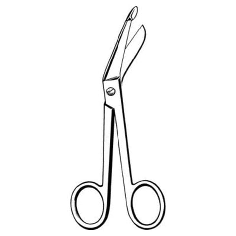 Sklar Instruments Scissors Bandage Lister Econo 5-1/2" Blunt/Blunt Smooth Angled SS Disp 12/Ca - 21-231