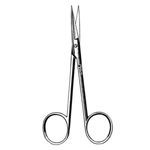 Sklar Instruments Scissors Iris Sklarlite 4-1/2" Sharp/Sharp Smooth Straight Stainless Steel Each - 23-1149