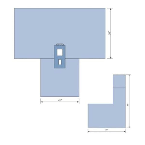 C Pack Drape Abdominal With Laparoscopy T Drape/Towel 10/Ca - Core Medical, Inc - 60034