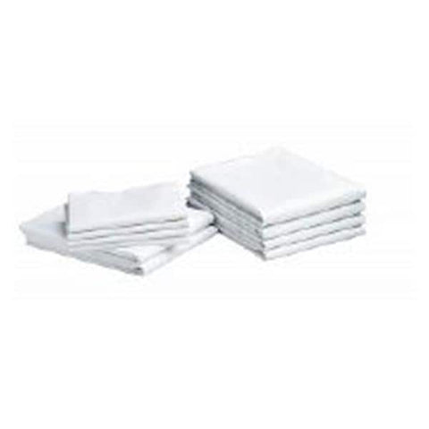 Encompass Group Sheet Flat 66x104" Muslin 55% Cotton/45% Polyester White 12/Pk - 49624-104