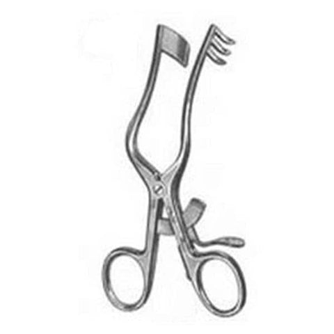 Miltex Retractor Perkins 5-1/4" 3 Teeth Serrated Each - Integra Miltex - 19-669
