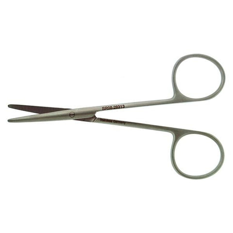 BR Surgical, LLC Scissors Metzenbaum 5" Blunt/Blunt Smooth Curved Stainless Steel Each - BR08-28313