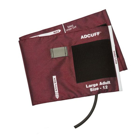 American Diagnostic Corp. Cuff & Bladder BP Adcuff f/ Plm Styl Instrmnt 34-50 Lg Adlt 12 Arm Burg Each - 845-12XBD-1