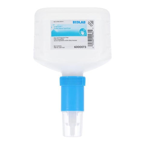 Ecolabs/Huntington Med. Sanitizer Hnd Fm Quik-Care f/ Nx Cmpct Dspnsr 62.5% Ethyl Alc 750mL Rfl Btl 6/Ca - 6000073