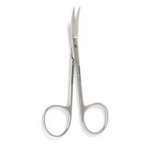 Derron Surgical Instruments Scissors Iris 4-1/2" Curved Stainless Steel Each - 12-112
