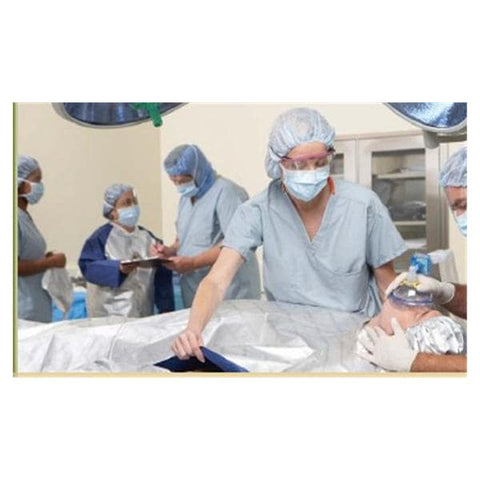 Techstyles Blanket Patient 48x84" Thermoflect Large Silver 25/Ca - 5100-700