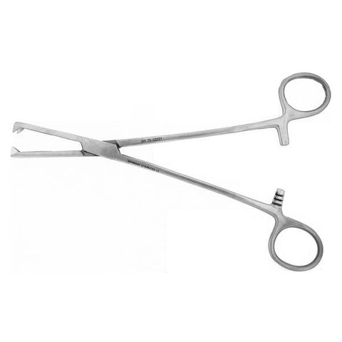 BR Surgical, LLC Forcep Vulsellum Jacobs 8" Straight 2x2 Teeth Stainless Steel Each - BR70-53221