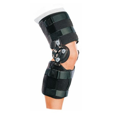 DJO, Inc Brace Post-Op Rehab TROM Adult Knee Black Size Medium Each - 11-0295-3-06000