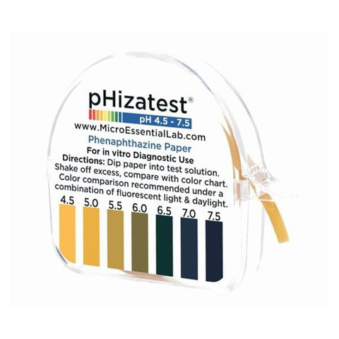 Micro Essential Labs Inc Phizatest Nitrazine Indicator Paper Roll 4.5-7.5 ph 100 Tests Each, 10 Each/BX - 934