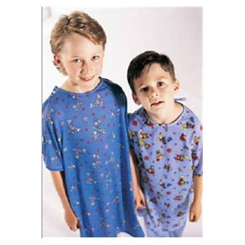 Encompass Group Gown Patient 100% Polyester Small Unisex Space Adventure Print Adult Each - 45751-608