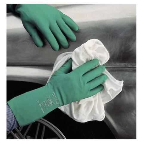 Fisher Scientific Co. Gloves Exam Showa Powder-Free Nitrile Latex-Free 15 in 10 Light Green 3PR/PK - 11-395-31B
