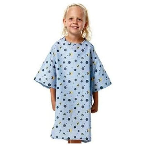 Fashion Seal Gown Pediatric 100% Polyester Medium Unisex Blue Tie Back Adult Each - 5502