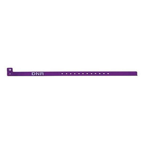 TimeMed a Div of PDC Alert Wristband DNR Vinyl Purple Adult / Pediatric 500/Bx - 130A-96-PDM