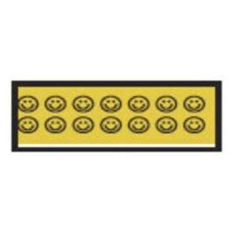 Aspen Surgical Tape Instrument ID ColorTrack 8-1/2x11" Sheet/1/4" Flexible Ylw/Blk Sml Fc Each - 158070EEA