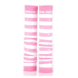 Walt USA LLC Sleeve Med Nylon / Spandex Fair Isle Pink / White Medium 1/Pr - SS10W014BL