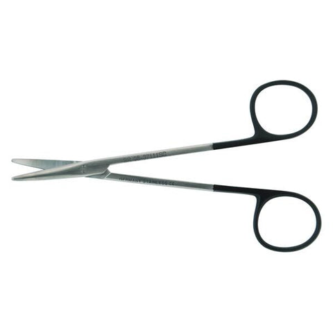 BR Surgical, LLC Scissors Strabismus Bby Metz SuperCut 4.25 Bl/Bl Rzr/Micro-Serrations Crv SS Each - BR08-37111SC
