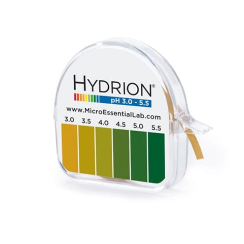 Micro Essential Labs Inc Hydrion pH Test Strip 3-5.5 Range 15'/Rl, 10 RL/BX - 325