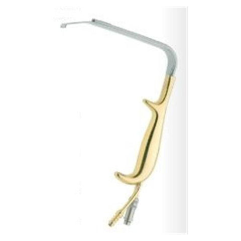 BR Surgical, LLC Retractor Surgical Tebbetts 30x120mm Right Angle Smoke Tube/Fiber Optic SS Each - BR18-205-1004