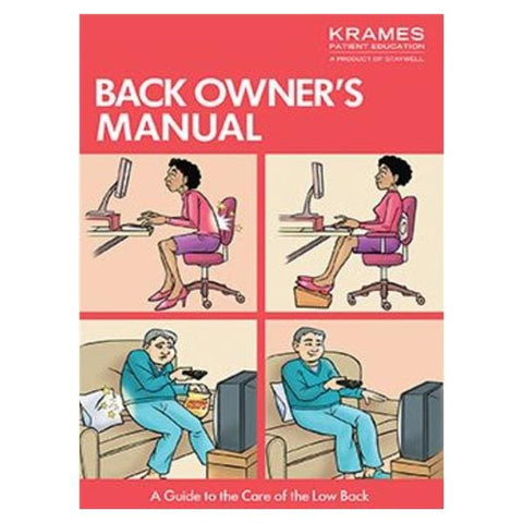 Krames Communications Booklet Educational Back Owner's Manual Each - 12051