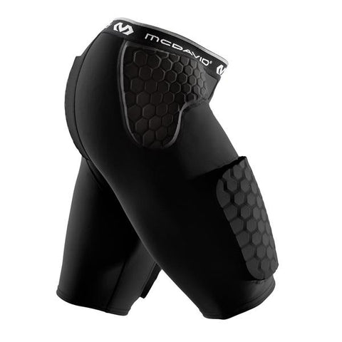 Shock Doctor Inc Shorts Compression Hexpad Thudd Men Black Size 2X-Large Each - 737DD-2XL-BK