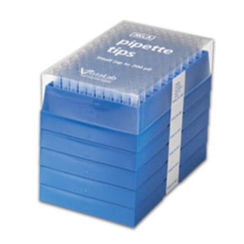 VistaLab Technologies MLA Pipette Tip 201-1000ul Non-Sterile Disposable Stack Racked 3x200 600/Pk, 10 PK/CA - 9026