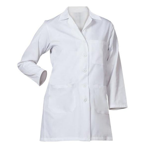 Fashion Seal Coat 65% Polyester / 35% Cotton Womens White X-Small Each - 436-XS