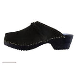 Torpatosslen Clog Open Back Suede / Wood Sole Womens Adult Black Size 9 Slip On 1/Pr - 1926002