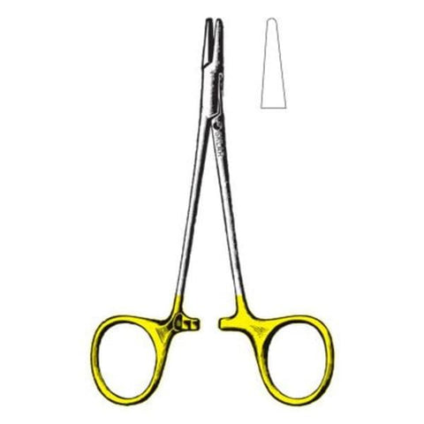 Sklar Instruments Holder Needle Webster 4-1/4" Smooth Straight Stainless Steel/Tungsten Carbide Each - 21-2240