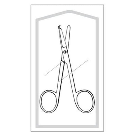 Sklar Instruments Scissors Stitch Spencer Econo 4-1/2" Blunt/Blunt Smooth Straight SS Disp 50/Ca - SK96-2596