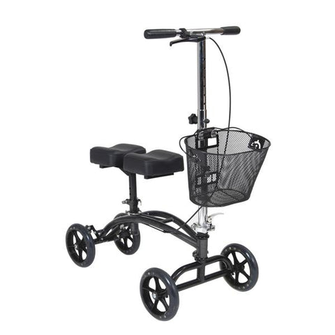 Drive Medical Designs Walker Knee 350lb Blk/Slvr Vn 4-7"Casetr 31.75x16-30x31-40" 2 Braking Sys Adlt Each - 796