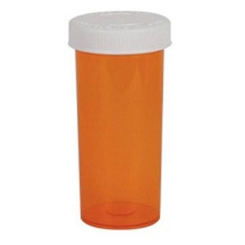 Apothecary Products Vial Medicine Ezy-Dose Plastic 30 Dram Orange 125/Ca - 30435