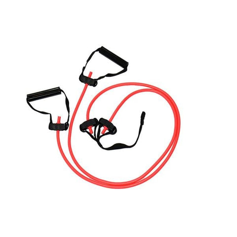 MF Athletic Co. Band Exercise 56" Pink Level 2 Resistance With 10" Loop Each - 1204-02