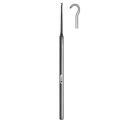 Sklar Instruments Hook Skin Niro Niro 6-3/4" #4 4mm Sharp 1 Prong Stainless Steel Each - 47-2589